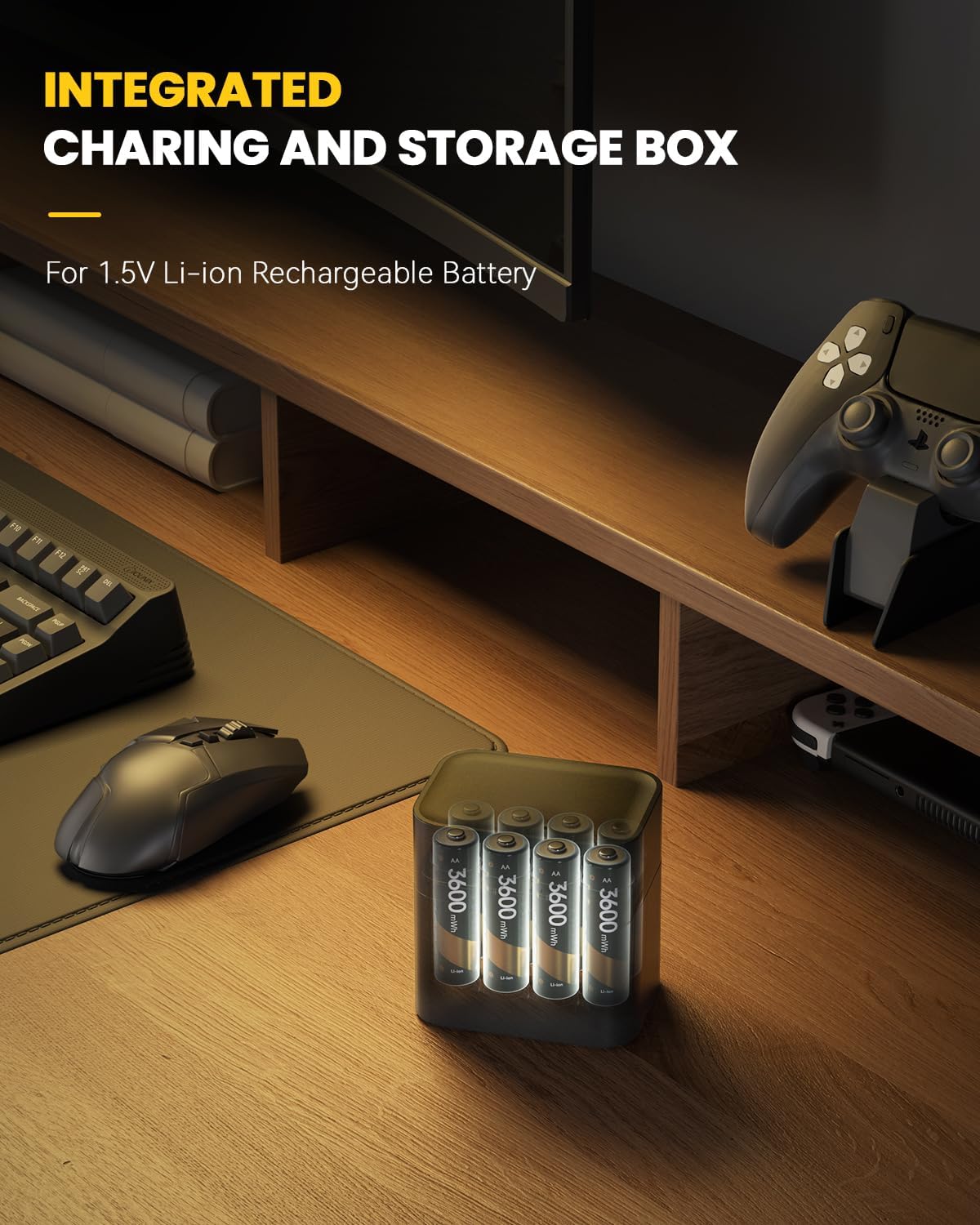 🏆Flash Sale⚡🎁🔋Charging Compartment - Rechargeable Aa/Aaa Lithium Battery