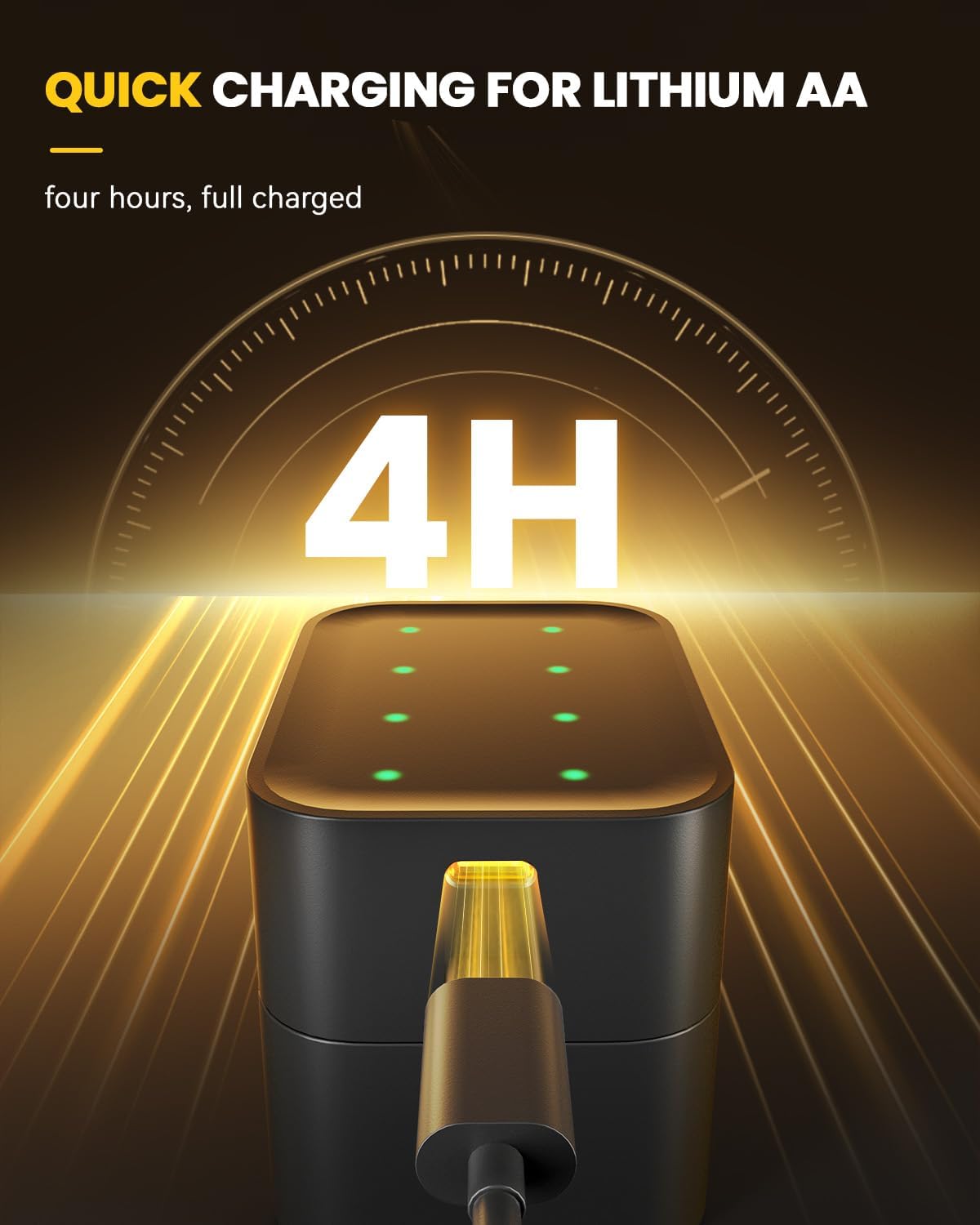 🏆Flash Sale⚡🎁🔋Charging Compartment - Rechargeable Aa/Aaa Lithium Battery
