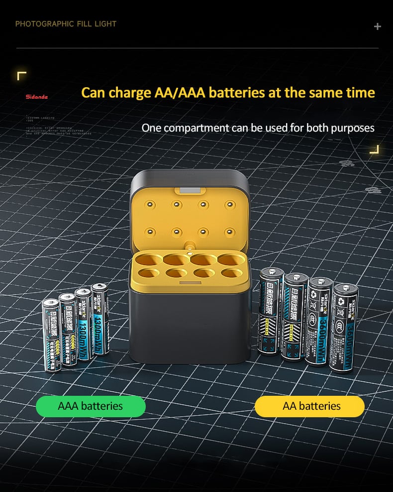 🏆Flash Sale⚡🎁🔋Charging Compartment - Rechargeable Aa/Aaa Lithium Battery