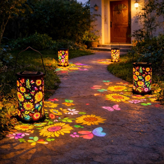 🥳2026 HOT SALE🥳💞50K+ SOLD!🌼💛 50% OFF! Solar-Powered Sunflower Lantern – Warm glow, floral cutouts. IP55 waterproof, works rain or shine. Adds charm to any outdoor space. A lovely gift idea. 🎁🏵️