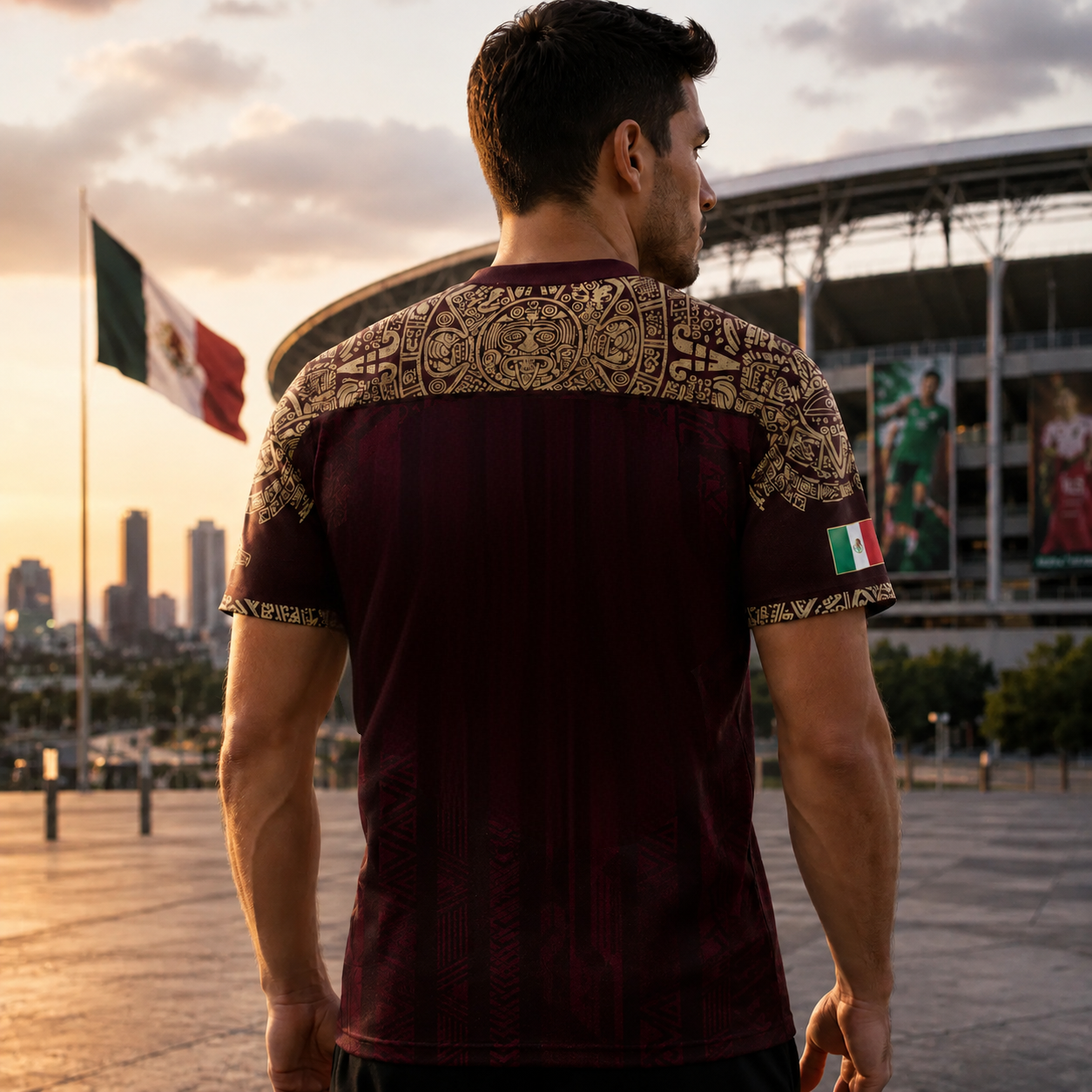 ⚽️ Mexico Aztec Eagle & Serpent Soccer Jersey