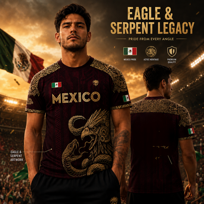 ⚽️ Mexico Aztec Eagle & Serpent Soccer Jersey