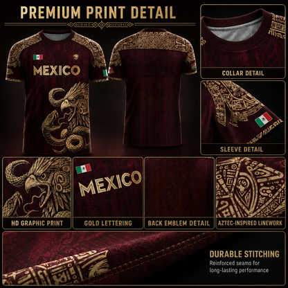 ⚽️ Mexico Aztec Eagle & Serpent Soccer Jersey