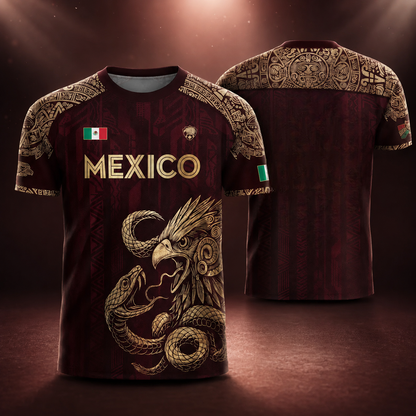 ⚽️ Mexico Aztec Eagle & Serpent Soccer Jersey