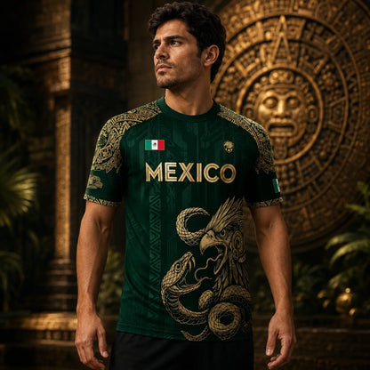 ⚽️ Mexico Aztec Eagle & Serpent Soccer Jersey