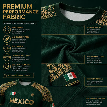⚽️ Mexico Aztec Eagle & Serpent Soccer Jersey