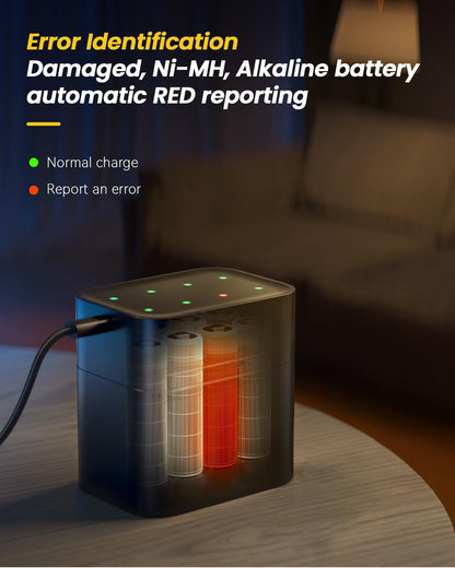 🏆Flash Sale⚡🎁🔋Charging Compartment - Rechargeable Aa/Aaa Lithium Battery