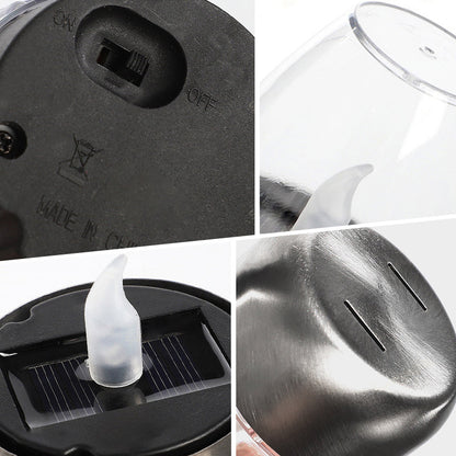 🕯️Solar Power Tea Lights Outdoor Flameless Flicker IP65 Waterproof Table Lamp LED Candles with Dusk to Dawn Sensor