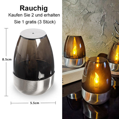 🕯️Solar Power Tea Lights Outdoor Flameless Flicker IP65 Waterproof Table Lamp LED Candles with Dusk to Dawn Sensor