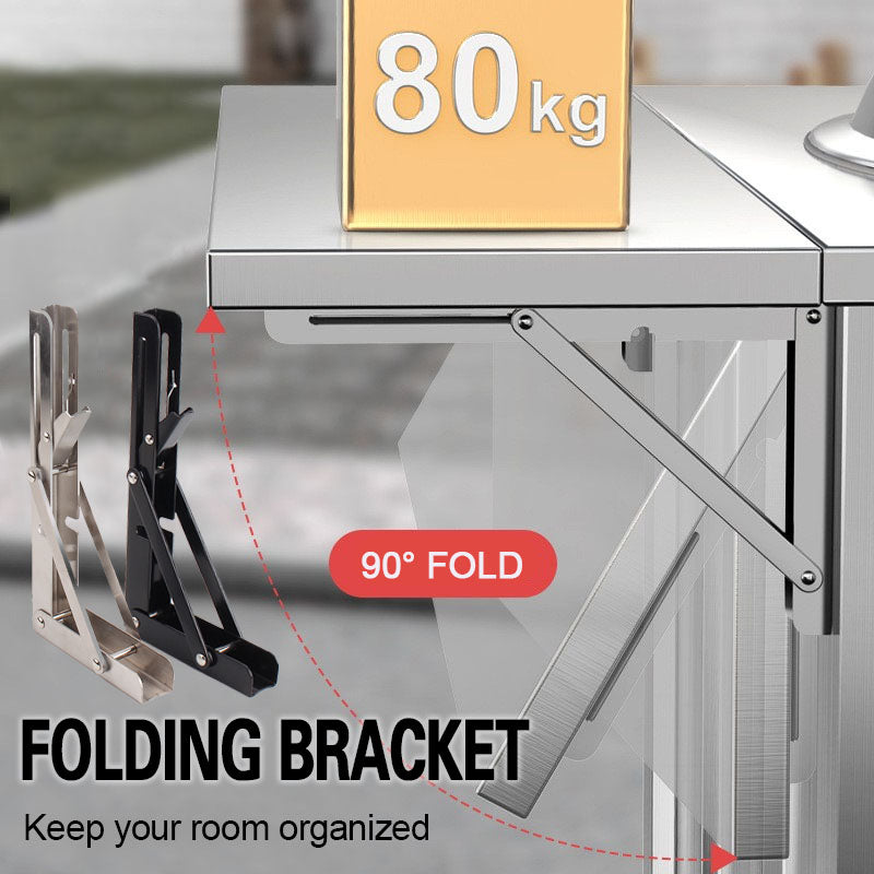 🥳2026 HOT SALE🥳🛋️📚 Fold in a Second, Declutter Instantly! Multi-use Bracket for a Tidy Kitchen/Study 50% OFF🧱✨