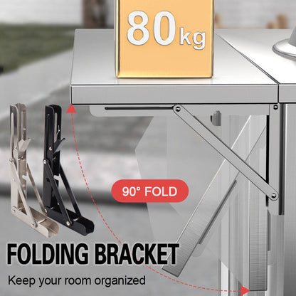 🥳2026 HOT SALE🥳🛋️📚 Fold in a Second, Declutter Instantly! Multi-use Bracket for a Tidy Kitchen/Study 50% OFF🧱✨