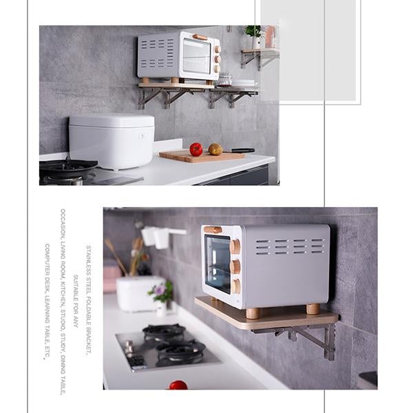 🥳2026 HOT SALE🥳🛋️📚 Fold in a Second, Declutter Instantly! Multi-use Bracket for a Tidy Kitchen/Study 50% OFF🧱✨