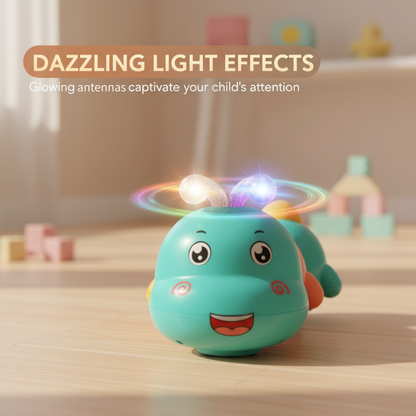 Electric Wiggling Caterpillar Baby Toy with Light