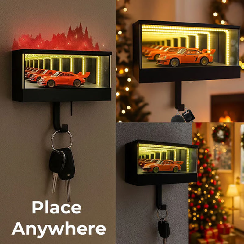 🎁New Year Sale 50% OFF💖Infinity Mirror LED Garage Key Holder