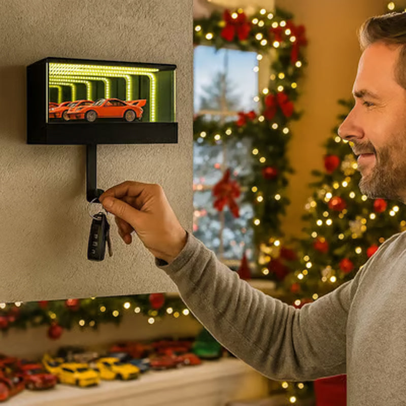 🎁New Year Sale 50% OFF💖Infinity Mirror LED Garage Key Holder