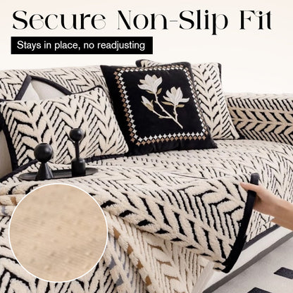Warm Cozy Plush Sofa Slipcover