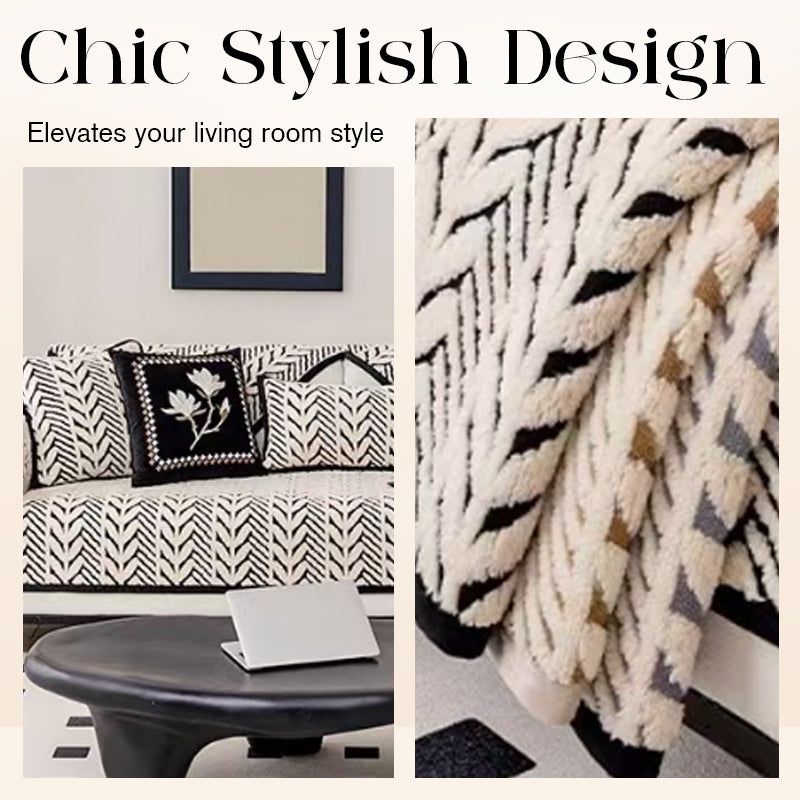 Warm Cozy Plush Sofa Slipcover