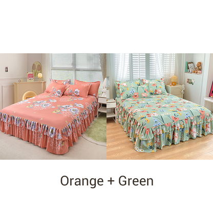 ⏳Limited-time 50% off⏰3-Piece Ruffled Bed Skirt Set🛏️