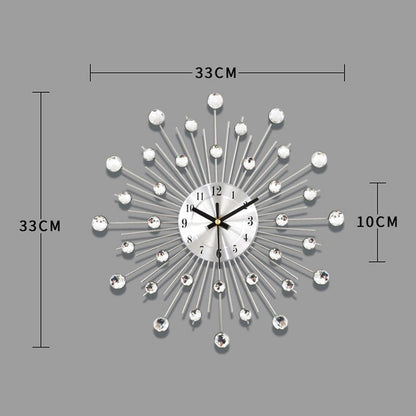 ✨🕰️ 50% off ⚡ Creative Rhinestone Wall Clock – Silent, Minimalist Luxury for Living Room, Dining & Entryway! 💎🏡