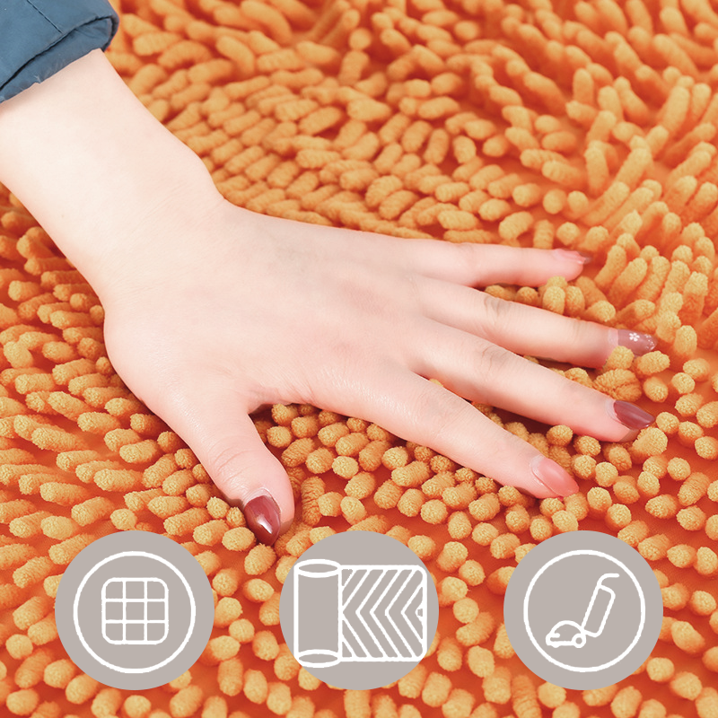 Absorbierende Chenille-Badezimmermatte