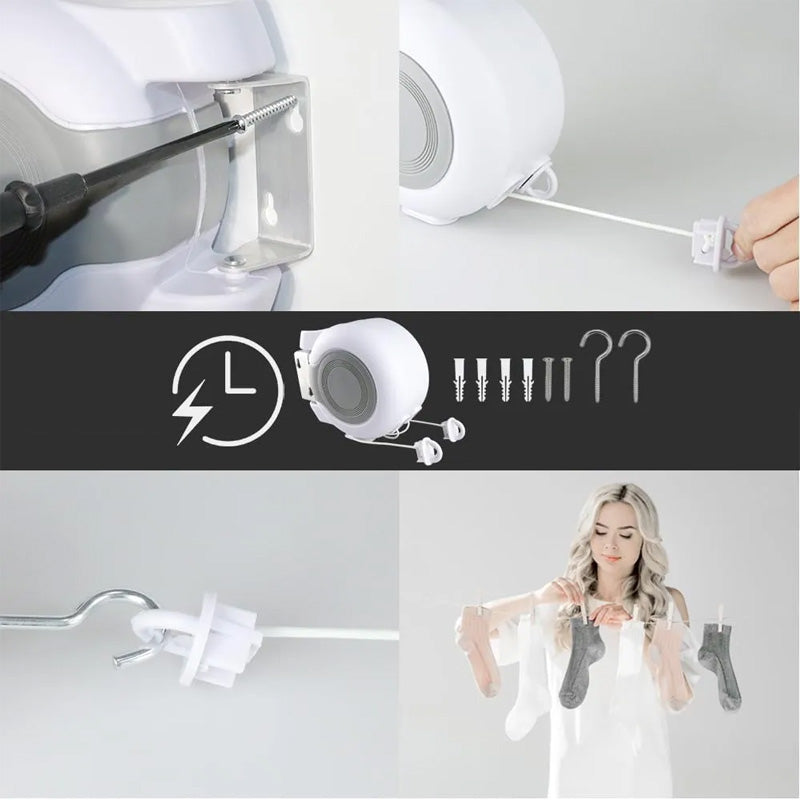 💖50% OFF!🌟Invisible retractable clothesline with double line✨
