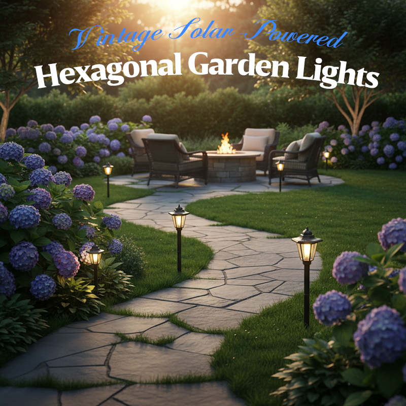 💐50% OFF ! Hexagonal Solar Lights – Auto On at Dusk 🌙🛠️【Limited Stock】