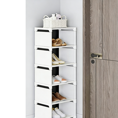 👠 50% OFF NOW! 🚪 Vertical Shoe Rack for Entryway – Space-Saving, Sturdy Metal Frame & Easy Assembly 👟