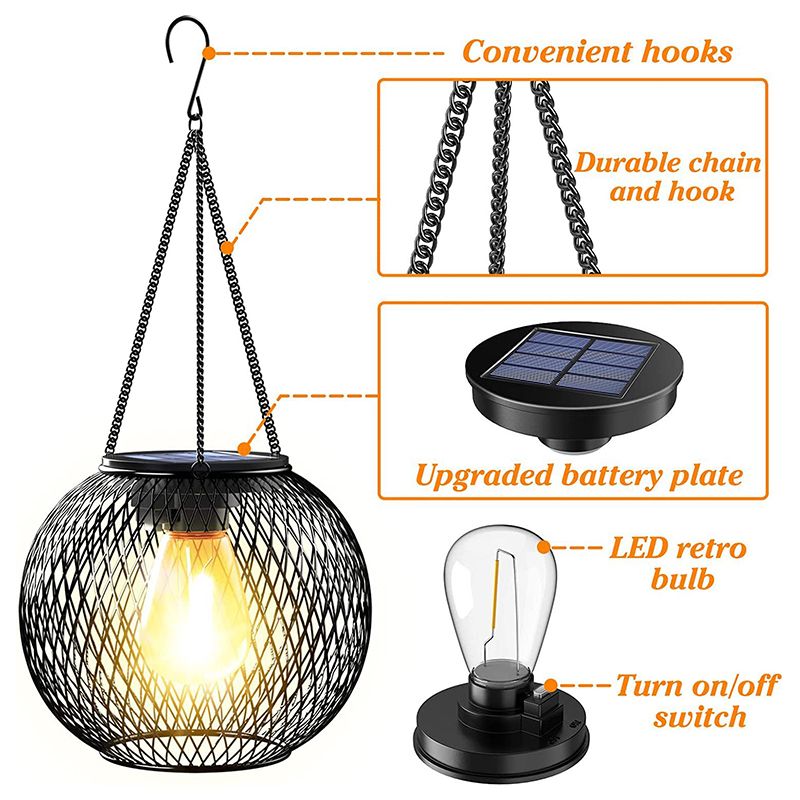 Retro Metal Solar Lanterns